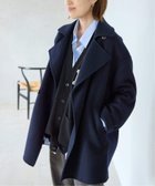 【スローブ イエナ/SLOBE IENA】のsouple wool ダブルフェイスミドルコート ネイビー|ID:prp329100004688746