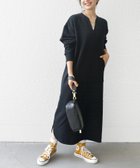 【シップス フォー ウィメン/SHIPS】の【WEB限定】SHIPS any USA コットン 裏起毛 ポケット スウェット ワンピース ブラック|ID: prp329100004688759 ipo3291000000033955191
