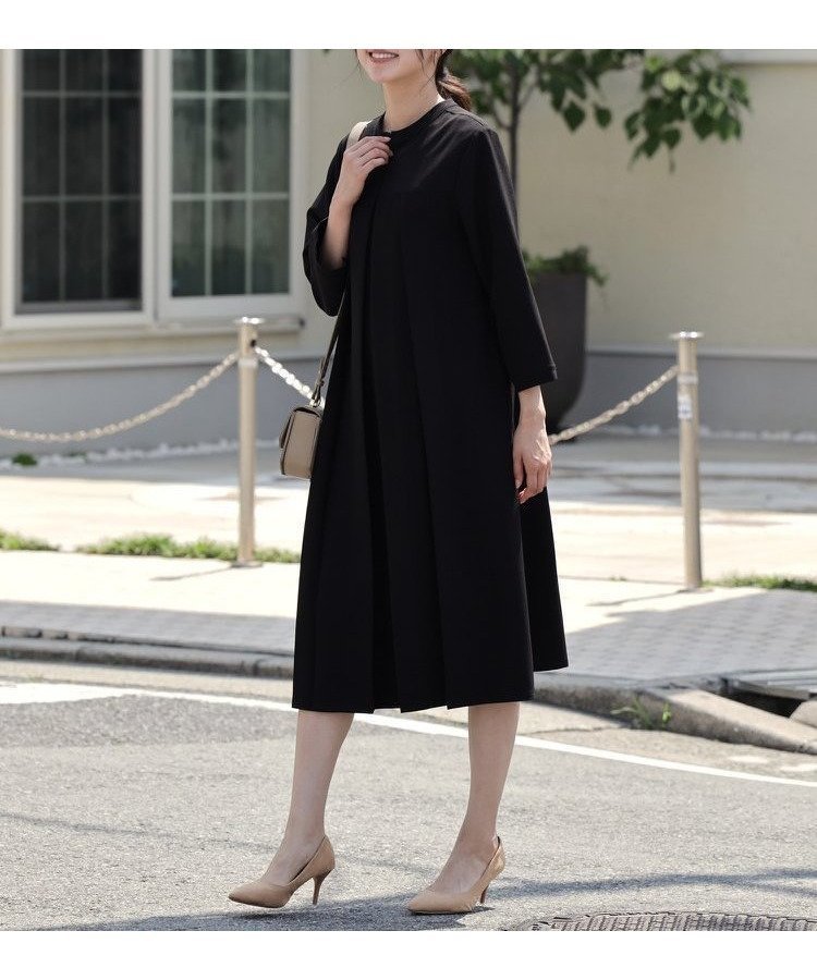【ドレス/DRESS+】の品さ際立つ前後2wayフォーマルワンピース インテリア・キッズ・メンズ・レディースファッション・服の通販 founy(ファニー) 　ファッション　Fashion　レディースファッション　Fashion for Women　ワンピース　Dresses　シンプル　Simple, Minimal　スタンド　Stand Collar, Upright Stand　フォーマル　Formal, Dressy　ヨーク　Yoke, Yoke Design　エレガント 上品　Elegant　ブラック|ID: prp329100004688787 ipo3291000000034130764