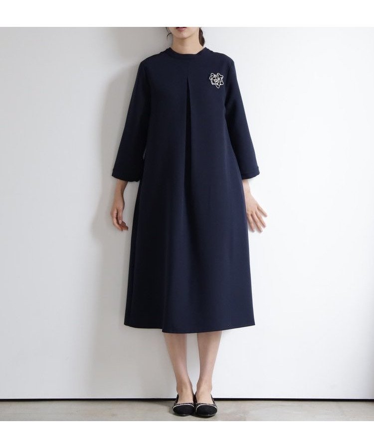 【ドレス/DRESS+】の品さ際立つ前後2wayフォーマルワンピース インテリア・キッズ・メンズ・レディースファッション・服の通販 founy(ファニー) 　ファッション　Fashion　レディースファッション　Fashion for Women　ワンピース　Dresses　シンプル　Simple, Minimal　スタンド　Stand Collar, Upright Stand　フォーマル　Formal, Dressy　ヨーク　Yoke, Yoke Design　エレガント 上品　Elegant　ネイビー|ID: prp329100004688787 ipo3291000000034130765