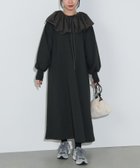 【ビームス ウイメン/BEAMS】のフリル付き スウェット ワンピース CHARCOAL|ID: prp329100004688799 ipo3291000000034117426
