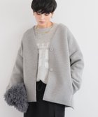 【バンヤードストーム/BARNYARDSTORM】のダンボールジャケット【WEB限定】 人気、トレンドファッション・服の通販 founy(ファニー) ファッション Fashion レディースファッション Fashion for Women アウター Coat / Outerwear Collection レディースジャケット・軽アウター Jackets おすすめ Recommended / Our Picks インナー Innerwear シンプル Simple, Minimal ジャケット Jacket, Outerwear スタイリッシュ Stylish, Fashionable タートルネック Turtleneck, High Neck デニム Denim, Jeans Material ボーダー Border, Stripe リラックス Relax, Relaxed Fit thumbnail グレー15|ID: prp329100004688834 ipo3291000000034509011