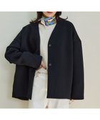 【バンヤードストーム/BARNYARDSTORM】のダンボールジャケット【WEB限定】 人気、トレンドファッション・服の通販 founy(ファニー) ファッション Fashion レディースファッション Fashion for Women アウター Coat / Outerwear Collection レディースジャケット・軽アウター Jackets おすすめ Recommended / Our Picks インナー Innerwear シンプル Simple, Minimal ジャケット Jacket, Outerwear スタイリッシュ Stylish, Fashionable タートルネック Turtleneck, High Neck デニム Denim, Jeans Material ボーダー Border, Stripe リラックス Relax, Relaxed Fit thumbnail ブラック19|ID: prp329100004688834 ipo3291000000034509012