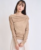 【ノエラ/Noela】のベロアドレープトップス ベージュ|ID: prp329100004688864 ipo3291000000034680232