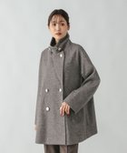 【グローバルワーク/GLOBAL WORK】の軽やかストレッチ襟2WAYミドルコート/499658 グレーミニヘリンボーン14|ID:prp329100004688865