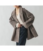 【グローバルワーク/GLOBAL WORK】の軽やかストレッチ襟2WAYミドルコート/499658 ブラウン58|ID:prp329100004688865
