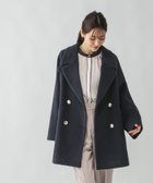 【グローバルワーク/GLOBAL WORK】の軽やかストレッチ襟2WAYミドルコート/499658 ネイビー88|ID:prp329100004688865
