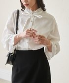 【ラナン/Ranan】のプチフリルリボン付きブラウス 人気、トレンドファッション・服の通販 founy(ファニー) ファッション Fashion レディースファッション Fashion for Women トップス・カットソー Cut & Sew Tops シャツ・ブラウス・オフィスカジュアル Elegant Blouses & Button-Ups シンプル Simple, Minimal スリーブ Sleeve, Long Sleeve / Short Sleeve フリル Frill, Ruffle ベーシック Basic, Essential ポケット Pocket, Pocket Detail リボン Ribbon, Bow おすすめ Recommended / Our Picks thumbnail ホワイト|ID: prp329100004688917 ipo3291000000035200638