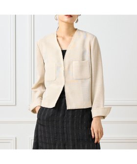 【イネド/INED】のカラミジャケット 人気、トレンドファッション・服の通販 founy(ファニー) ファッション Fashion レディースファッション Fashion for Women アウター Coat / Outerwear Collection レディースジャケット・軽アウター Jackets コンパクト Compact, Small Size ストレッチ Stretch, Stretchy Fabric スマート Smart, Elegant デニム Denim, Jeans Material フォルム Silhouette, Form フロント Front, Front Design 羽織 Haori, Light Jacket おすすめ Recommended / Our Picks エレガント 上品 Elegant |ID:prp329100004688974