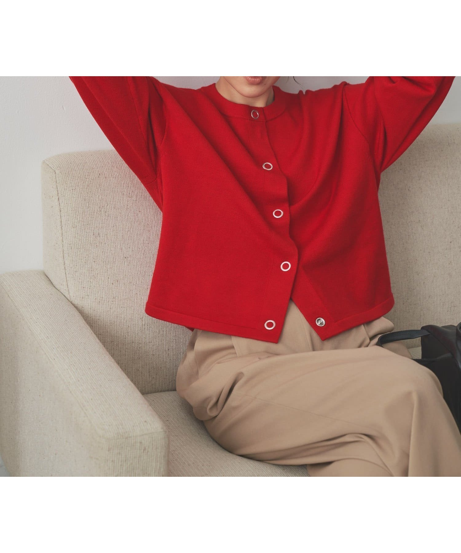 【アーバンリサーチ ドアーズ/URBAN RESEARCH DOORS】の『仁村紗和さん着用』『UR TECH 200日ニット』リングドットカーディガン インテリア・キッズ・メンズ・レディースファッション・服の通販 founy(ファニー) ファッション Fashion レディースファッション Fashion for Women トップス・カットソー Cut & Sew Tops ニット Knit Tops & Sweaters カーディガン・羽織り Layered Style Cardigans カーディガン Cardigan, Knitwear ショート Short, Short Length スリーブ Sleeve, Long Sleeve / Short Sleeve ドット Polka Dot, Dot Pattern ワイド Wide, Wide Fit A/W・秋冬 Autumn/Winter 冬 Winter / This Winter おすすめ Recommended / Our Picks 2025年 2025 2025-2026秋冬・A/W Autumn/Winter 2025–26 AW25–26 RED|ID: prp329100004688998 ipo3291000000034721798