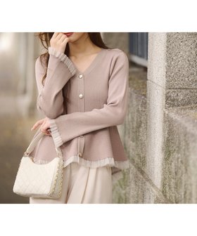 【プロポーション ボディドレッシング/PROPORTION BODY DRESSING】のシアー切り替えペプラムニット 人気、トレンドファッション・服の通販 founy(ファニー) ファッション Fashion レディースファッション Fashion for Women トップス・カットソー Cut & Sew Tops ニット Knit Tops & Sweaters シアー Sheer, See-Through フロント Front, Front Design ペプラム Peplum, Flared Hem ロング Long, Long-Length |ID:prp329100004689021