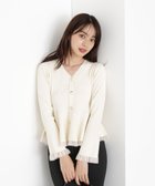 【プロポーション ボディドレッシング/PROPORTION BODY DRESSING】のシアー切り替えペプラムニット 人気、トレンドファッション・服の通販 founy(ファニー) ファッション Fashion レディースファッション Fashion for Women トップス・カットソー Cut & Sew Tops ニット Knit Tops & Sweaters シアー Sheer, See-Through フロント Front, Front Design ペプラム Peplum, Flared Hem ロング Long, Long-Length thumbnail エクリュ1|ID: prp329100004689021 ipo3291000000033972950