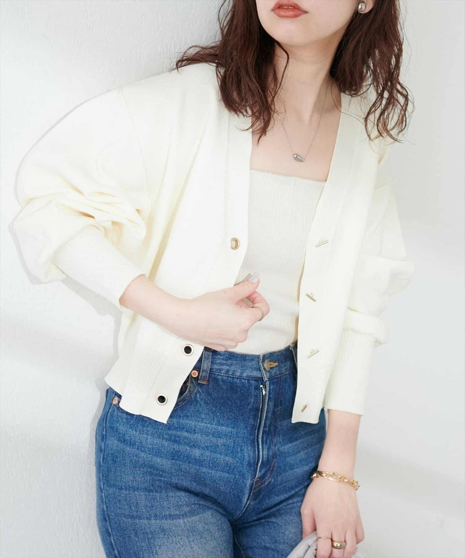 【ナチュラルクチュール/natural couture】の【WEB限定】プチプラハトメバー釦カーデ インテリア・キッズ・メンズ・レディースファッション・服の通販 founy(ファニー) 　ファッション　Fashion　レディースファッション　Fashion for Women　2025年　2025　2025-2026秋冬・A/W　Autumn/Winter 2025–26 AW25–26　おすすめ　Recommended / Our Picks　カーディガン　Cardigan, Knitwear　シンプル　Simple, Minimal　プチプライス・低価格　Affordable / Budget Price　ポケット　Pocket, Pocket Detail　アイボリー|ID: prp329100004689051 ipo3291000000033887424