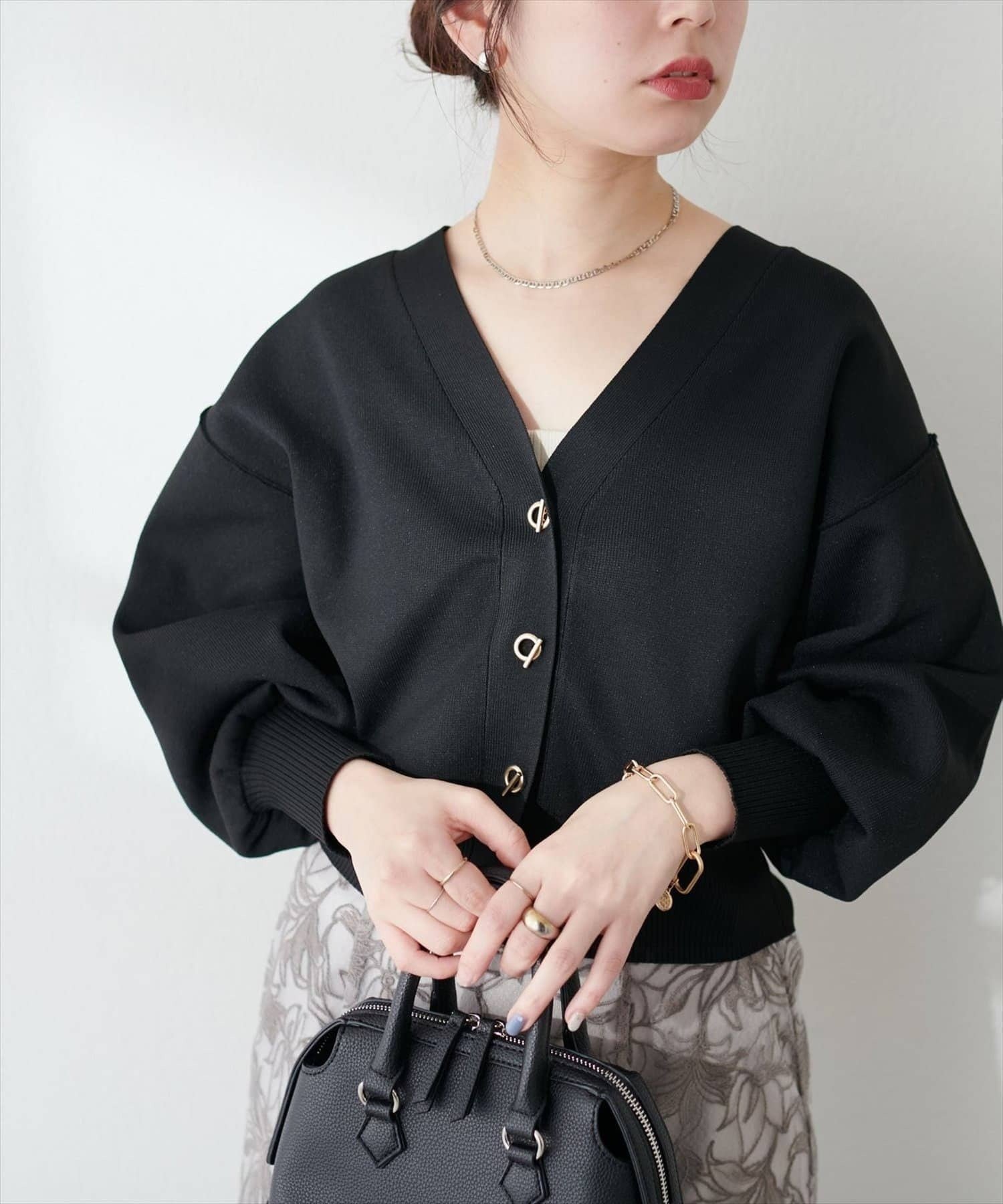 【ナチュラルクチュール/natural couture】の【WEB限定】プチプラハトメバー釦カーデ インテリア・キッズ・メンズ・レディースファッション・服の通販 founy(ファニー) 　ファッション　Fashion　レディースファッション　Fashion for Women　2025年　2025　2025-2026秋冬・A/W　Autumn/Winter 2025–26 AW25–26　おすすめ　Recommended / Our Picks　カーディガン　Cardigan, Knitwear　シンプル　Simple, Minimal　プチプライス・低価格　Affordable / Budget Price　ポケット　Pocket, Pocket Detail　ブラック|ID: prp329100004689051 ipo3291000000033887427
