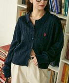 【フリークスストア/FREAK'S STORE】のケーブルニット ポロ カーディガン 限定展開 25AW ネイビー|ID: prp329100004689201 ipo3291000000034235125