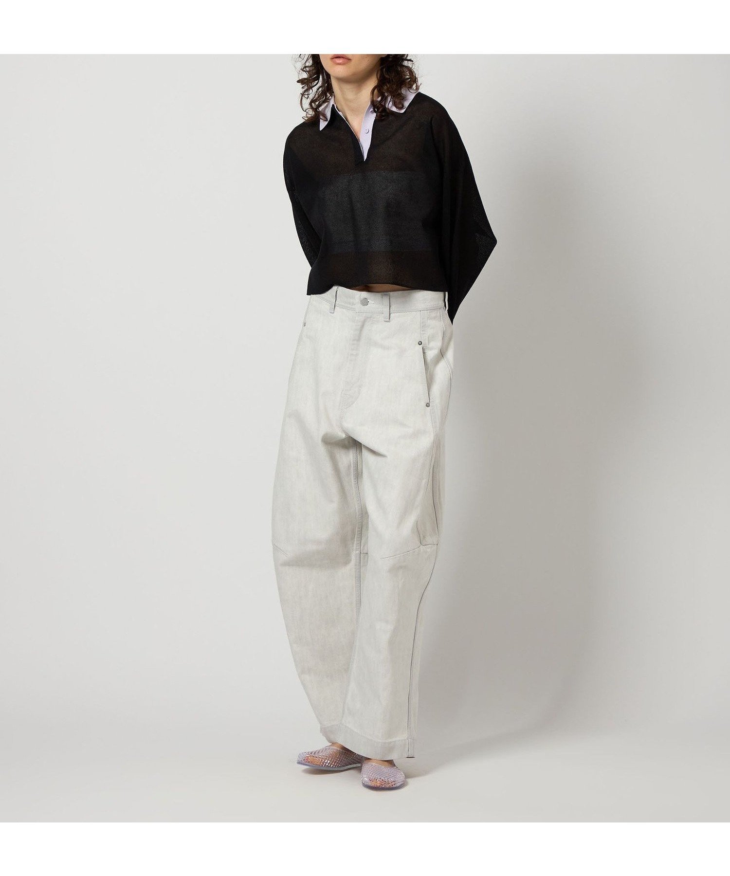【ビューティ&ユース ユナイテッドアローズ/BEAUTY&YOUTH / UNITED ARROWS】の6(ROKU) シアー ラガー ニット インテリア・キッズ・メンズ・レディースファッション・服の通販 founy(ファニー) 　ファッション　Fashion　レディースファッション　Fashion for Women　トップス・カットソー　Cut & Sew Tops　ニット　Knit Tops & Sweaters　イエロー　Yellow　シアー　Sheer, See-Through　ショート　Short, Short Length　バランス　Balance, Style Balance　BLACK|ID: prp329100004689211 ipo3291000000033904745