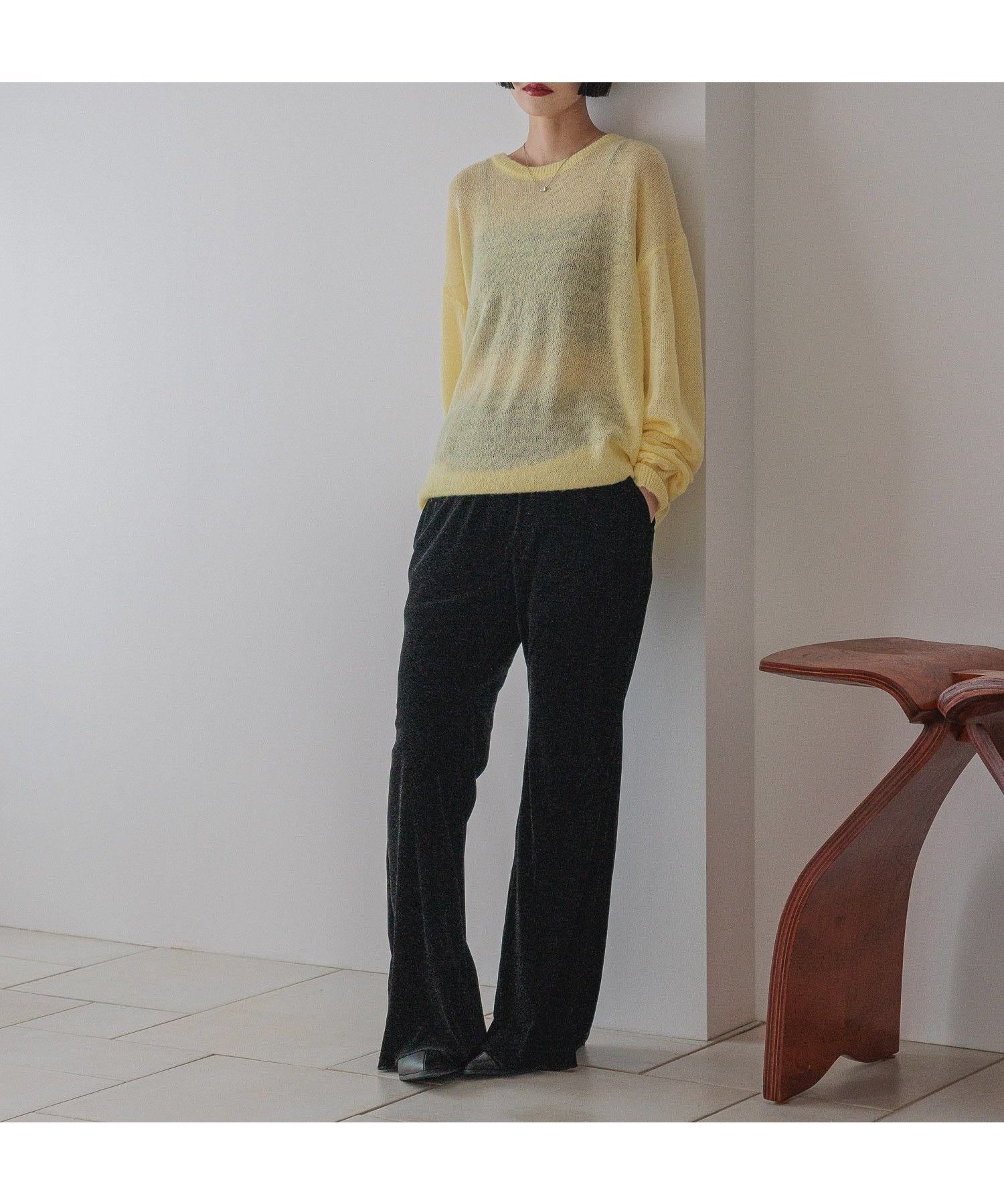 【ローリーズファーム/LOWRYS FARM】のシアーモヘアライクプルオーバーLS 人気、トレンドファッション・服の通販 founy(ファニー) 　ファッション　Fashion　レディースファッション　Fashion for Women　トップス・カットソー　Cut & Sew Tops　カジュアルプルオーバー・ニットトップス　Pullovers & Knit Tops / Casual Pullovers　おすすめ　Recommended / Our Picks　キャミソール　Camisole, Spaghetti Strap Top　シンプル　Simple, Minimal　 other-1|ID: prp329100004689911 ipo3291000000033870345