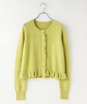 【ローリーズファーム/LOWRYS FARM】 チビフリルカーディガンLS人気、トレンドファッション・服の通販 founy(ファニー) ファッション Fashion レディースファッション Fashion for Women トップス・カットソー Cut & Sew Tops カーディガン・羽織り Layered Style Cardigans カーディガン Cardigan, Knitwear コンパクト Compact, Small Size シンプル Simple, Minimal ストレッチ Stretch, Stretchy Fabric バランス Balance, Style Balance フェミニン Feminine, Girly フリル Frill, Ruffle ボトム Bottoms, Lower Wear |ID:prp329100004690033