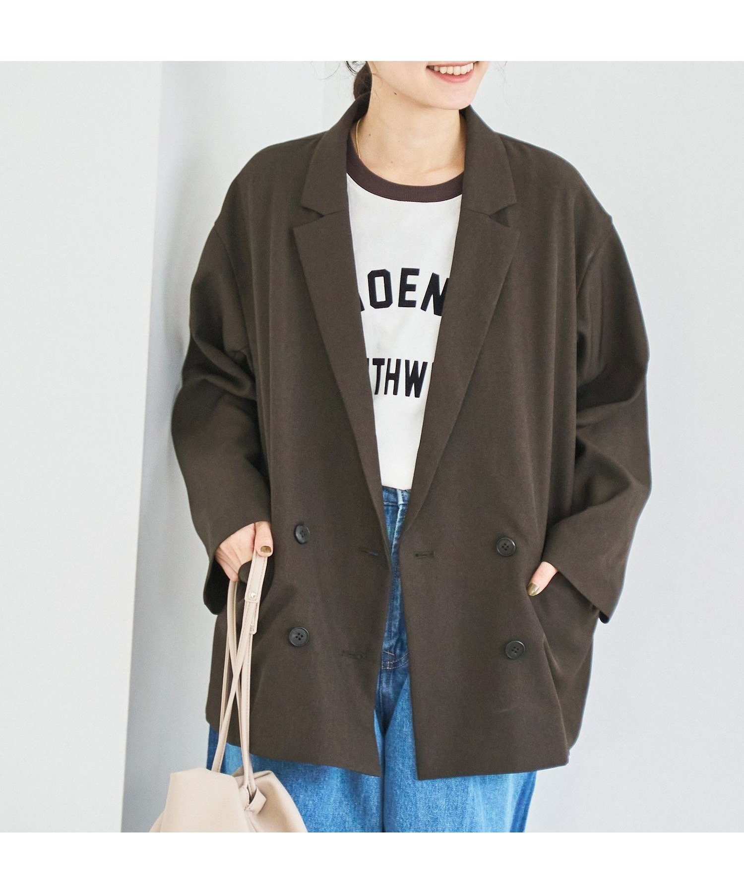 【コーエン/COEN】のウールライクWブレストジャケット 人気、トレンドファッション・服の通販 founy(ファニー) 　ファッション　Fashion　レディースファッション　Fashion for Women　アウター　Coat / Outerwear Collection　レディースジャケット・軽アウター　Jackets　シンプル　Simple, Minimal　ジャケット　Jacket, Outerwear　ダブル　Double, Double-Breasted　ロング　Long, Long-Length　 other-1|ID: prp329100004690056 ipo3291000000033870718