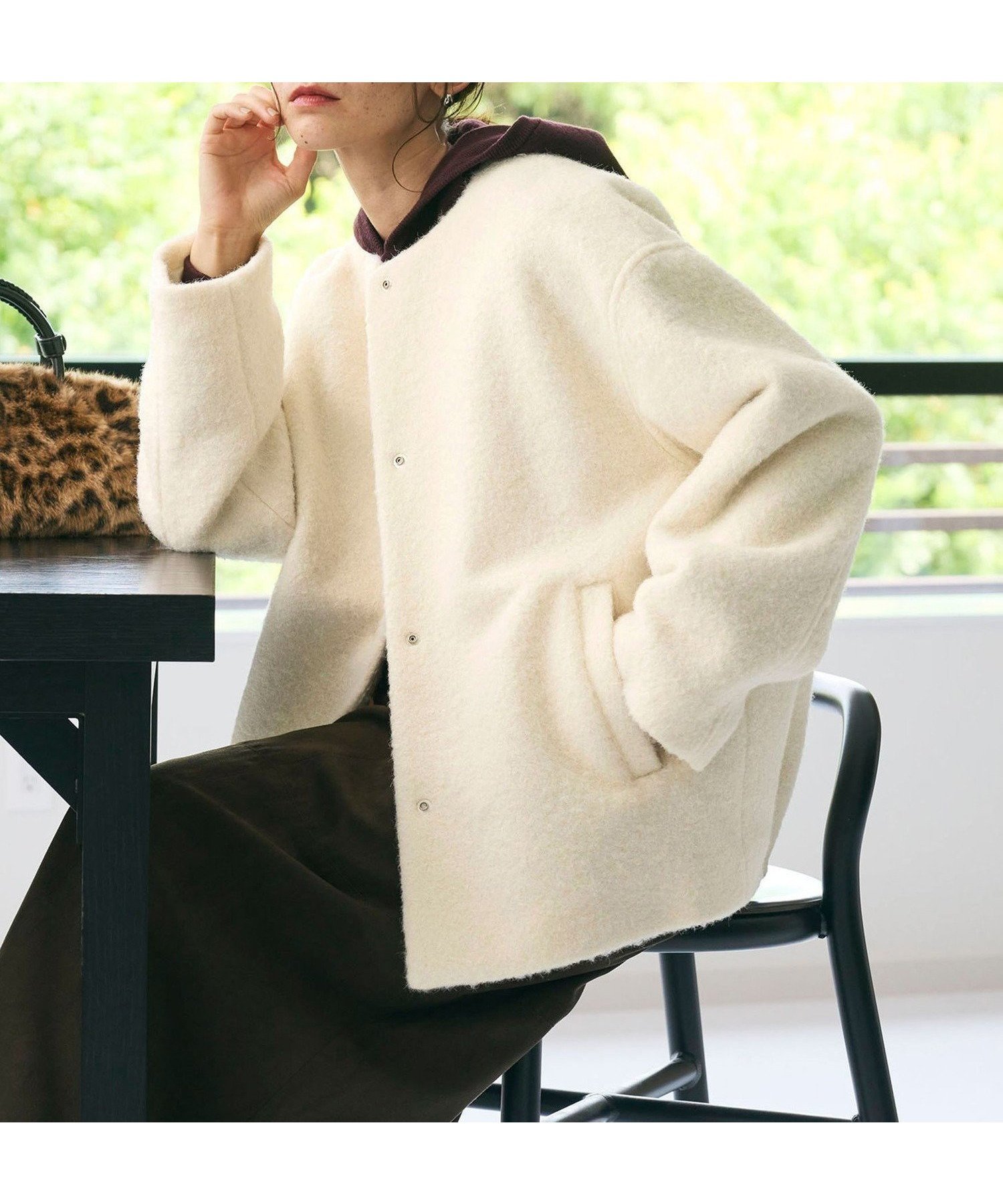 【ビューティ&ユース ユナイテッドアローズ/BEAUTY&YOUTH / UNITED ARROWS】のブークレー ノーカラーブルゾン インテリア・キッズ・メンズ・レディースファッション・服の通販 founy(ファニー) ファッション Fashion レディースファッション Fashion for Women アウター Coat / Outerwear Collection ブルゾンジャケット・スポーティアウター Blouson Jackets ショート Short, Short Length タートルネック Turtleneck, High Neck デニム Denim, Jeans Material ドット Polka Dot, Dot Pattern 人気 Popular, Best Seller バランス Balance, Style Balance ブルゾン Blouson, Bomber Jacket おすすめ Recommended / Our Picks ビジネス 仕事 通勤 Business / Work / Commuting OFF WHITE|ID: prp329100004690063 ipo3291000000034508218