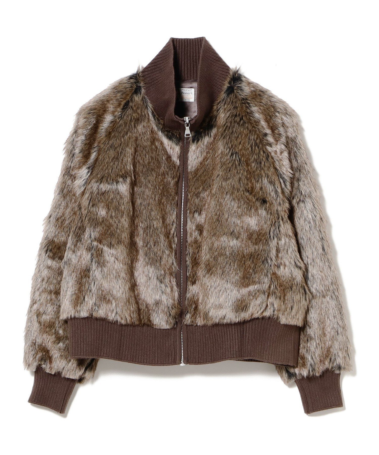 【ビームス ウイメン/BEAMS】の【別注】PENNEY S / ファー ジャケット インテリア・キッズ・メンズ・レディースファッション・服の通販 founy(ファニー) 　ファッション　Fashion　レディースファッション　Fashion for Women　アウター　Coat / Outerwear Collection　レディースジャケット・軽アウター　Jackets　ジャケット　Jacket, Outerwear　スタイリッシュ　Stylish, Fashionable　スタンド　Stand Collar, Upright Stand　スラックス　Slacks, Dress Pants　デニム　Denim, Jeans Material　バランス　Balance, Style Balance　フェイクファー　Faux Fur, Imitation Fur　フェミニン　Feminine, Girly　別注　Limited Edition, Custom Order　ミックス　Mix, Mixed Style　冬　Winter / This Winter　おすすめ　Recommended / Our Picks　BROWN*BLACK|ID: prp329100004690167 ipo3291000000034507460