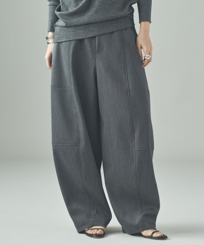 【カレンソロジー/Curensology】のT/Wダブルクロスパンツ インテリア・キッズ・メンズ・レディースファッション・服の通販 founy(ファニー) https://founy.com/ ファッション Fashion レディースファッション Fashion for Women パンツ Pants & Trousers エレガント 上品 Elegant クール Cool, Chic ストレッチ Stretch, Stretchy Fabric タートル Turtleneck, Turtle Collar フォルム Silhouette, Form ワイド Wide, Wide Fit 日本製 Made In Japan |ID: prp329100004690172 ipo3291000000033871353