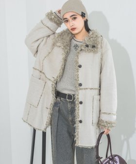 【ジーナシス/JEANASiS】のリバーシブルムートンファーブルゾン 人気、トレンドファッション・服の通販 founy(ファニー) ファッション Fashion レディースファッション Fashion for Women アウター Coat / Outerwear Collection ブルゾンジャケット・スポーティアウター Blouson Jackets ショート Short, Short Length デニム Denim, Jeans Material ボトム Bottoms, Lower Wear ボンディング Bonding, Bonded Fabric リバーシブル Reversible, Two-Sided 冬 Winter / This Winter おすすめ Recommended / Our Picks |ID:prp329100004690193