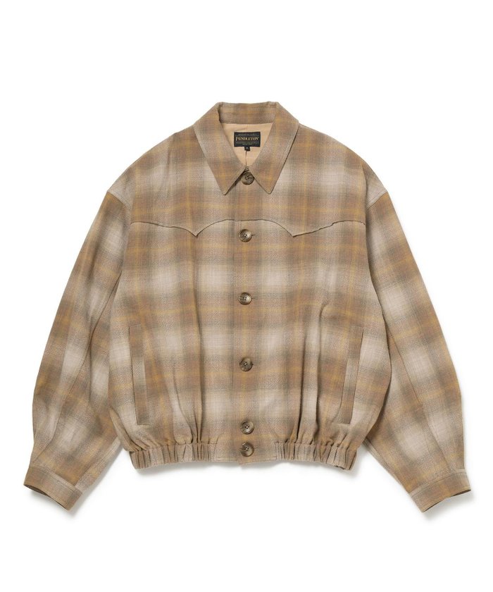 【アダム エ ロペ/ADAM ET ROPE'】の【PENDLETON x M】CHECK BLOUSON インテリア・キッズ・メンズ・レディースファッション・服の通販 founy(ファニー) https://founy.com/ ファッション Fashion レディースファッション Fashion for Women アウター Coat / Outerwear Collection ブルゾンジャケット・スポーティアウター Blouson Jackets アメリカン American Style ウエスタン Western Style ギャザー Gathered, Ruffled クラシック Classic, Timeless Style スタンダード Standard, Basic チェック Check, Plaid, Tartan バルーン Balloon, Balloon Silhouette ビンテージ Vintage, Retro Style ブランケット Blanket, Throw Blanket ポケット Pocket, Pocket Detail 別注 Limited Edition, Custom Order |ID: prp329100004690220 ipo3291000000033892887