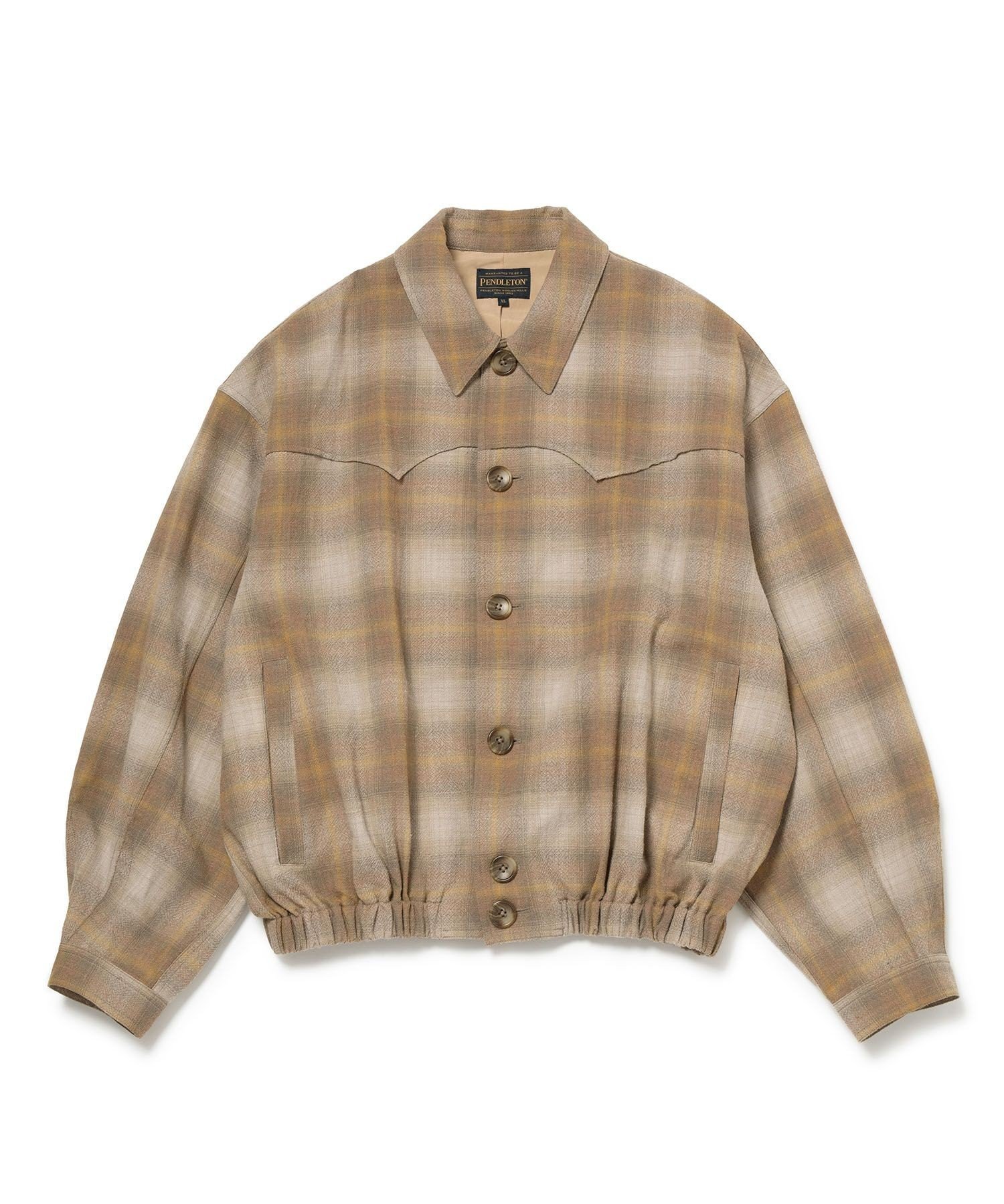 【アダム エ ロペ/ADAM ET ROPE'】の【PENDLETON x M】CHECK BLOUSON 人気、トレンドファッション・服の通販 founy(ファニー) 　ファッション　Fashion　レディースファッション　Fashion for Women　アウター　Coat / Outerwear Collection　ブルゾンジャケット・スポーティアウター　Blouson Jackets　アメリカン　American Style　ウエスタン　Western Style　ギャザー　Gathered, Ruffled　クラシック　Classic, Timeless Style　スタンダード　Standard, Basic　チェック　Check, Plaid, Tartan　バルーン　Balloon, Balloon Silhouette　ビンテージ　Vintage, Retro Style　ブランケット　Blanket, Throw Blanket　ポケット　Pocket, Pocket Detail　別注　Limited Edition, Custom Order　 other-1|ID: prp329100004690220 ipo3291000000033892887