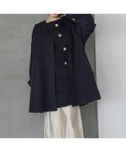 【アパートバイローリーズ/apart by lowrys】のカシープノーカラーコート 人気、トレンドファッション・服の通販 founy(ファニー) ファッション Fashion レディースファッション Fashion for Women アウター Coat / Outerwear Collection コート・ロングコート・ピーコート Long Coats, Peacoats & More デニム Denim, Jeans Material フォルム Silhouette, Form ボトム Bottoms, Lower Wear ミドル Middle Length, Mid Height メタル Metal, Metal Parts ワイド Wide, Wide Fit エレガント 上品 Elegant thumbnail ネイビー88|ID: prp329100004690267 ipo3291000000034266119
