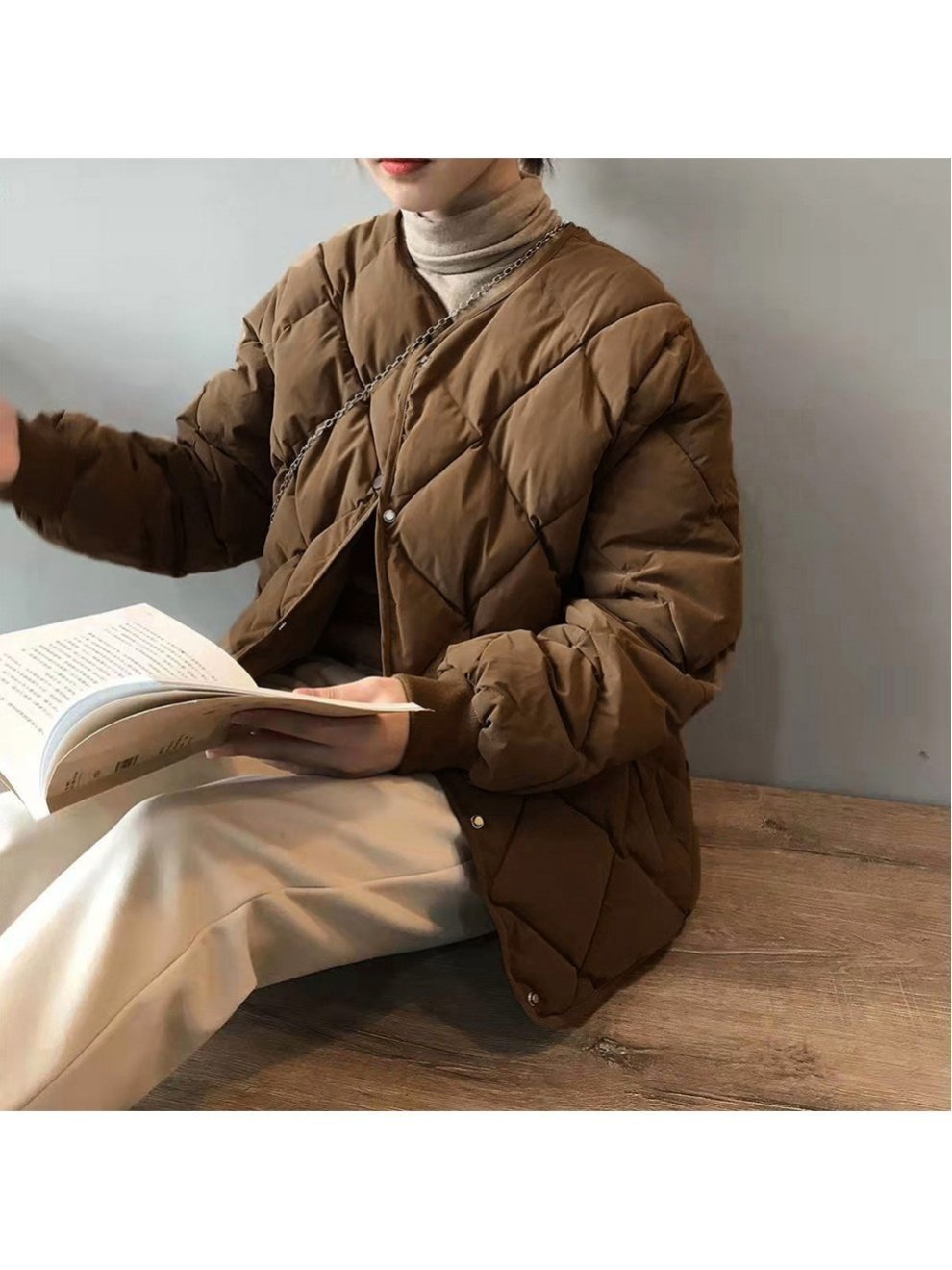 【ミニミニストア/miniministore】のキルティングジャケット 中綿 レディース インテリア・キッズ・メンズ・レディースファッション・服の通販 founy(ファニー) 　ファッション　Fashion　レディースファッション　Fashion for Women　アウター　Coat / Outerwear Collection　レディースジャケット・軽アウター　Jackets　キルティング　Quilted, Quilting　ショート　Short, Short Length　ジャケット　Jacket, Outerwear　ダウン　Down, Puffer　ハイネック　High Neck, Mock Neck　ブルゾン　Blouson, Bomber Jacket　A/W・秋冬　Autumn/Winter　防寒　Cold Protection, Winter-Ready　ブラウン|ID: prp329100004690272 ipo3291000000033997788