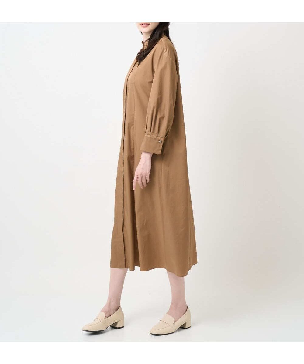 【クリスチャン オジャール/CHRISTIAN AUJARD】の長袖タフタワンピース 人気、トレンドファッション・服の通販 founy(ファニー) 　ファッション　Fashion　レディースファッション　Fashion for Women　ワンピース　Dresses　春　Spring　洗える　Machine Washable　秋　Autumn　ショルダー　Shoulder, Shoulder Strap　スタンド　Stand Collar, Upright Stand　スニーカー　Sneakers, Trainers　タフタ　Taffeta, Structured Fabric　ドロップ　Drop Shoulder, Dropped Style　長袖　Long Sleeve, Full Sleeve　フォルム　Silhouette, Form　リラックス　Relax, Relaxed Fit　ロング　Long, Long-Length　冬　Winter / This Winter　おすすめ　Recommended / Our Picks　夏　Summer　エレガント 上品　Elegant　ビジネス 仕事 通勤　Business / Work / Commuting　 other-1|ID: prp329100004690354 ipo3291000000033989804
