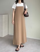 【リエディ/Re:EDIT】のジョーゼットポンチロングキャミワンピース ベアベージュ|ID: prp329100004690376 ipo3291000000034928887