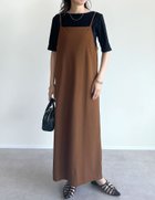 【リエディ/Re:EDIT】のジョーゼットポンチロングキャミワンピース ベアモカブラウン|ID: prp329100004690376 ipo3291000000034928888