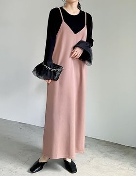 【リエディ/Re:EDIT】のジョーゼットポンチロングキャミワンピース 人気、トレンドファッション・服の通販 founy(ファニー) ファッション Fashion レディースファッション Fashion for Women ワンピース Dresses キャミソールワンピース Camisole Dresses インナー Innerwear 春 Spring カットソー Cut and Sewn Top キャミワンピース Cami Dress, Slip Dress コンパクト Compact, Small Size シンプル Simple, Minimal ジョーゼット Georgette, Semi-Sheer Fabric ストレッチ Stretch, Stretchy Fabric スリット Slit, Slit Detail ドレープ Drape, Draping Fabric 定番 Standard, Basic Item バランス Balance, Style Balance フェミニン Feminine, Girly ラップ Wrap, Wrap Design リブニット Rib Knit, Ribbed Knit ロング Long, Long-Length 楽ちん Easy Fit, Comfortable A/W・秋冬 Autumn/Winter S/S・春夏 SS, Spring/Summer, Warm Season 夏 Summer |ID:prp329100004690376