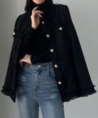 【ジュノア/JUNOAH】のLouere ウエストシェイプラメツイードジャケット 人気、トレンドファッション・服の通販 founy(ファニー) ファッション Fashion レディースファッション Fashion for Women アウター Coat / Outerwear Collection レディースジャケット・軽アウター Jackets thumbnail ブラック|ID: prp329100004690382 ipo3291000000033872698