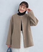 【ユナイテッドアローズ/UNITED ARROWS】のSENTDALE WOOL セントデールウール ノーカラー ミドル コート MOCA|ID: prp329100004690397 ipo3291000000034416753