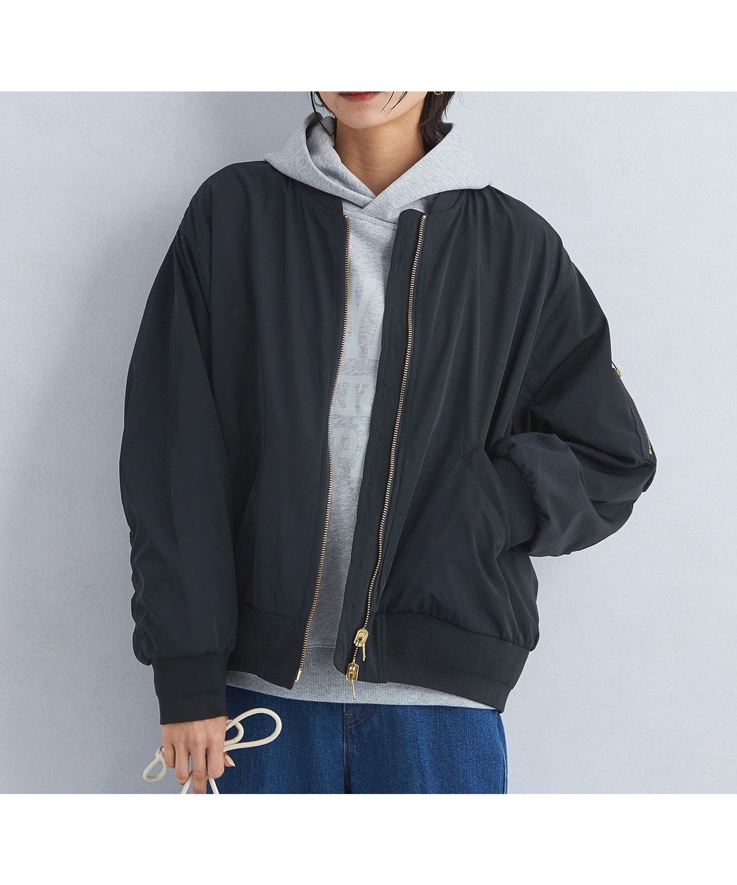 【ユナイテッドアローズ/UNITED ARROWS】のsize SHORTあり リバーシブル MA-1 ブルゾン -ウォッシャブル・撥水- インテリア・キッズ・メンズ・レディースファッション・服の通販 founy(ファニー) 　ファッション　Fashion　レディースファッション　Fashion for Women　アウター　Coat / Outerwear Collection　ブルゾンジャケット・スポーティアウター　Blouson Jackets　MA-1ジャケット　MA-1 Bomber Jackets / Flight Jackets　ブルゾン　Blouson, Bomber Jacket　リバーシブル　Reversible, Two-Sided　NAVY|ID: prp329100004690403 ipo3291000000033872812