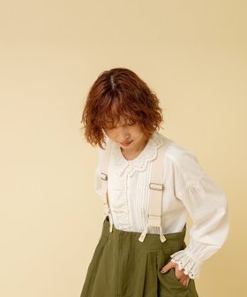 【アールエヌエーエヌ/RNA-N】のB2867 レースカラーピンタックブラウス 人気、トレンドファッション・服の通販 founy(ファニー) ファッション Fashion レディースファッション Fashion for Women トップス・カットソー Cut & Sew Tops シャツ・ブラウス・オフィスカジュアル Elegant Blouses & Button-Ups アイレット Eyelet Lace ガーリー Girly, Feminine Style レース Lace, Lace Fabric ワーク Workwear, Utility Style |ID:prp329100004690415