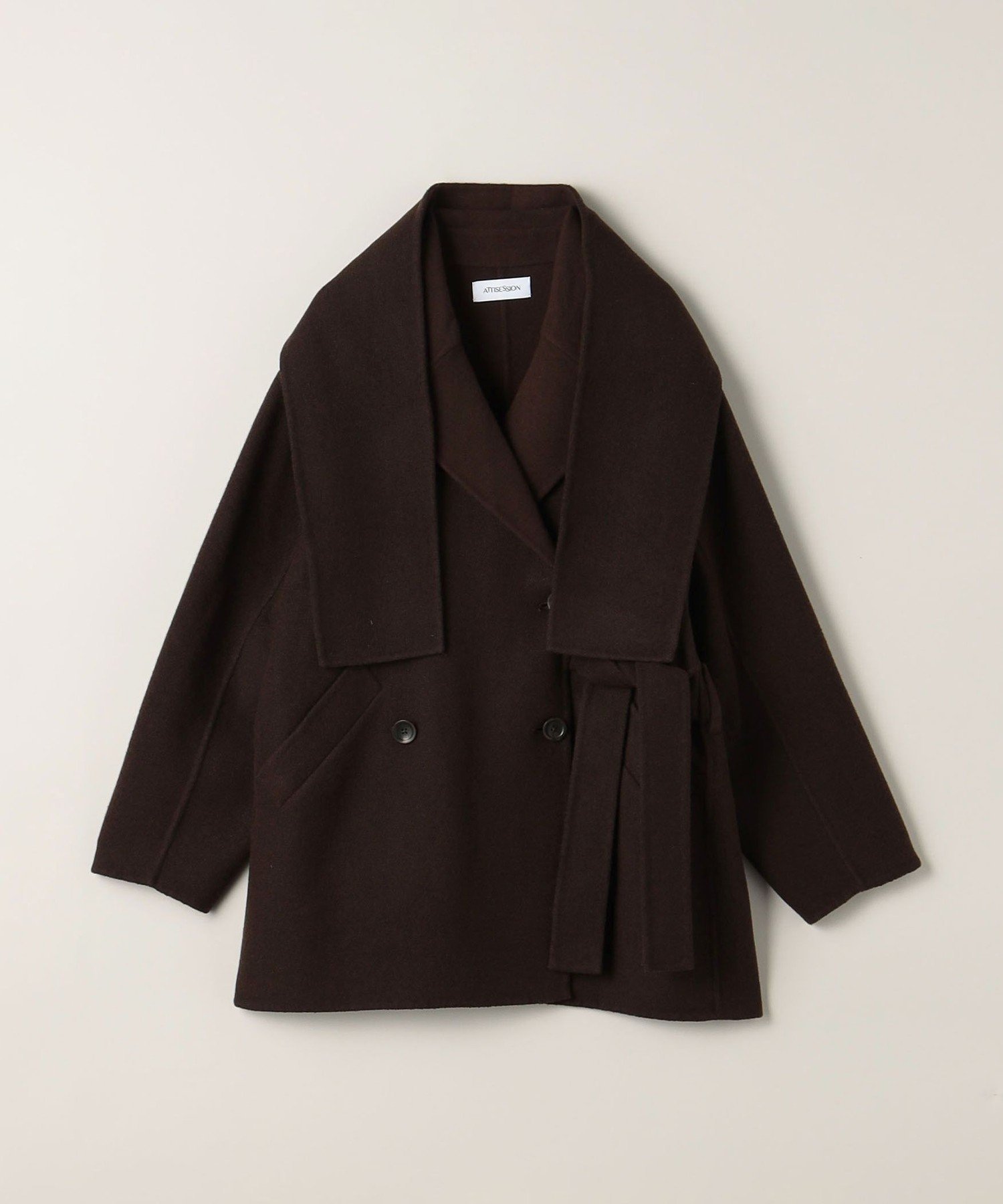 【ユナイテッドアローズ/UNITED ARROWS】のATTISESSION リバー ベルト コート インテリア・キッズ・メンズ・レディースファッション・服の通販 founy(ファニー) 　ファッション　Fashion　レディースファッション　Fashion for Women　アウター　Coat / Outerwear Collection　コート・ロングコート・ピーコート　Long Coats, Peacoats & More　ベルト&ウエストマーク　Belts & Waist Accessories　インナー　Innerwear　ジャケット　Jacket, Outerwear　スカーフ　Scarf, Neckwear　スーツ　Suit, Formalwear　フロント　Front, Front Design　リラックス　Relax, Relaxed Fit　おすすめ　Recommended / Our Picks　その他5|ID: prp329100004690424 ipo3291000000033872884