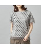 【ドレステリア/DRESSTERIOR】の【洗える/シアー素材】ドットチュールレイヤードTシャツ グレー|ID: prp329100004690427 ipo3291000000033914838