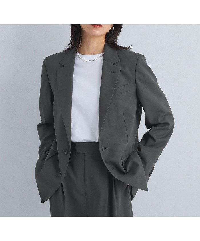 【ユナイテッドアローズ/UNITED ARROWS】のSEASONAL COLLECTION 2ボタン ジャケット インテリア・キッズ・メンズ・レディースファッション・服の通販 founy(ファニー) https://founy.com/ ファッション Fashion レディースファッション Fashion for Women アウター Coat / Outerwear Collection レディースジャケット・軽アウター Jackets 春 Spring カーディガン Cardigan, Knitwear キャミソール Camisole, Spaghetti Strap Top コレクション Collection, Seasonal Line シアー Sheer, See-Through シンプル Simple, Minimal ジャカード／ジャガード Jacquard, Woven Pattern ジャケット Jacket, Outerwear ストライプ Stripe, Striped Pattern セットアップ Set-Up, Coordinated Outfit デニム Denim, Jeans Material ドレープ Drape, Draping Fabric 定番 Standard, Basic Item パターン Pattern, Design Print フラワー Flower, Floral ボトム Bottoms, Lower Wear ポケット Pocket, Pocket Detail レース Lace, Lace Fabric |ID: prp329100004690430 ipo3291000000033872914