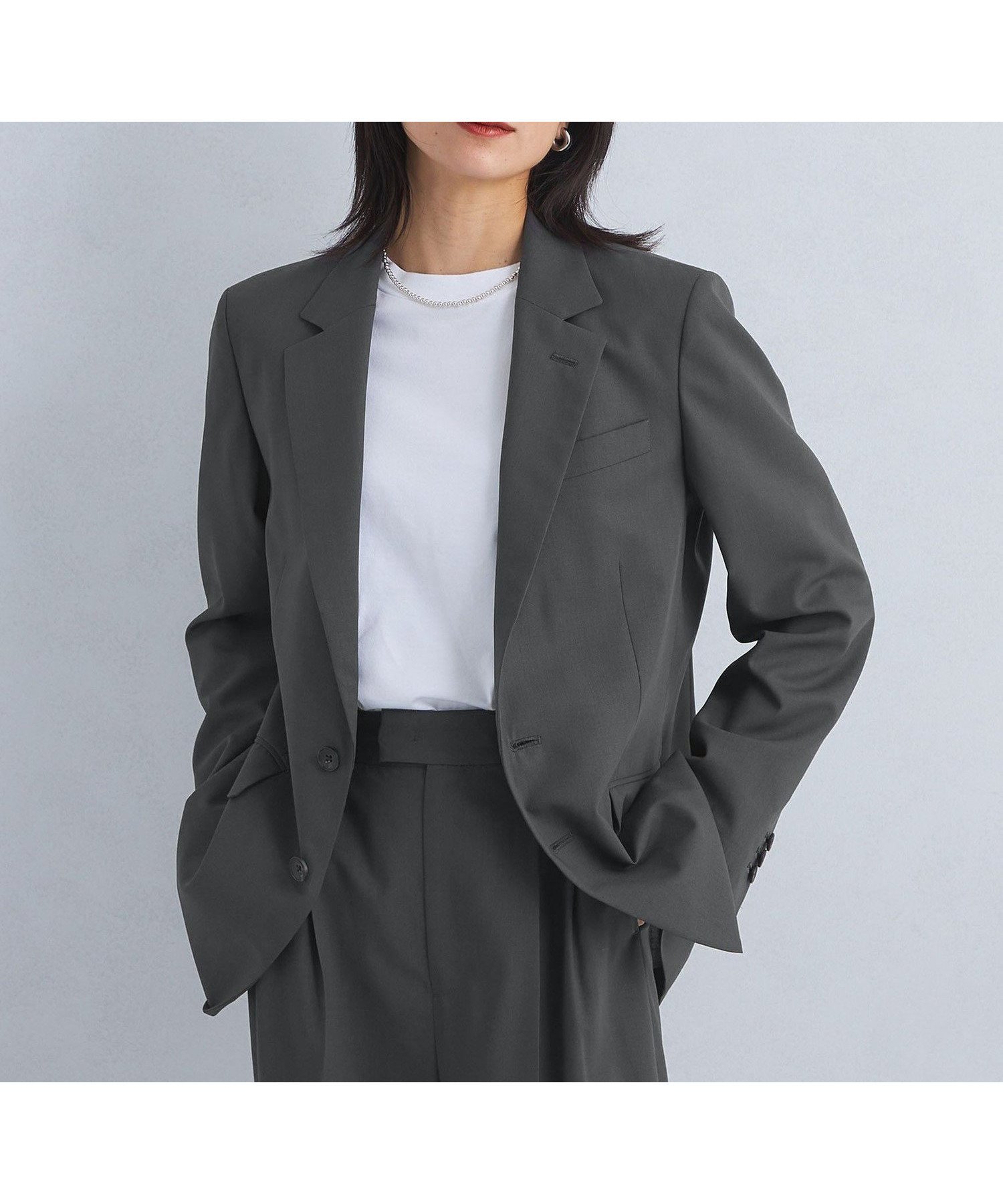 【ユナイテッドアローズ/UNITED ARROWS】のSEASONAL COLLECTION 2ボタン ジャケット 人気、トレンドファッション・服の通販 founy(ファニー) 　ファッション　Fashion　レディースファッション　Fashion for Women　アウター　Coat / Outerwear Collection　レディースジャケット・軽アウター　Jackets　春　Spring　カーディガン　Cardigan, Knitwear　キャミソール　Camisole, Spaghetti Strap Top　コレクション　Collection, Seasonal Line　シアー　Sheer, See-Through　シンプル　Simple, Minimal　ジャカード／ジャガード　Jacquard, Woven Pattern　ジャケット　Jacket, Outerwear　ストライプ　Stripe, Striped Pattern　セットアップ　Set-Up, Coordinated Outfit　デニム　Denim, Jeans Material　ドレープ　Drape, Draping Fabric　定番　Standard, Basic Item　パターン　Pattern, Design Print　フラワー　Flower, Floral　ボトム　Bottoms, Lower Wear　ポケット　Pocket, Pocket Detail　レース　Lace, Lace Fabric　 other-1|ID: prp329100004690430 ipo3291000000033872914