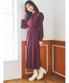 【ルディックパーク/LUDIC PARK】のピンタックフリルワンピース(無地・チェック柄) 人気、トレンドファッション・服の通販 founy(ファニー) ファッション Fashion レディースファッション Fashion for Women ワンピース Dresses おすすめ Recommended / Our Picks アクセサリー Fashion Accessories カーディガン Cardigan, Knitwear クラシカル Classical, Vintage-Inspired シャーリング Shirring, Ruched ショート Short, Short Length ジャケット Jacket, Outerwear チェック Check, Plaid, Tartan フェミニン Feminine, Girly フリル Frill, Ruffle ポケット Pocket, Pocket Detail ロング Long, Long-Length 無地 Plain, Solid Color thumbnail ワイン|ID: prp329100004690445 ipo3291000000033872986