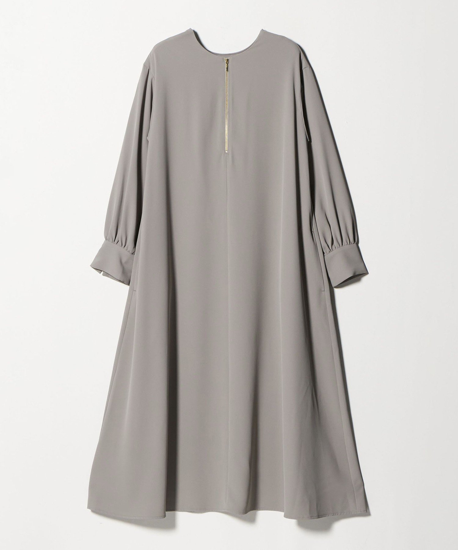 【ユナイテッドアローズ/UNITED ARROWS】のフロントジップ ロングワンピース A DAY IN THE LIFE インテリア・キッズ・メンズ・レディースファッション・服の通販 founy(ファニー) 　ファッション　Fashion　レディースファッション　Fashion for Women　ワンピース　Dresses　カフス　Cuff Design　ジャケット　Jacket, Outerwear　スリーブ　Sleeve, Long Sleeve / Short Sleeve　とろみ　Fluid, Flowy Fabric　ダブル　Double, Double-Breasted　トレンド　Trend, Trending Now　ドット　Polka Dot, Dot Pattern　バランス　Balance, Style Balance　フレア　Flare, Flared　ポケット　Pocket, Pocket Detail　メタル　Metal, Metal Parts　ロング　Long, Long-Length　アウトレット　Outlet / Clearance　エレガント 上品　Elegant　ビジネス 仕事 通勤　Business / Work / Commuting　MOCA|ID: prp329100004690456 ipo3291000000034644650