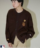 【フリークスストア/FREAK'S STORE】のMLB×MARY QUANT CREWNECK KNIT CARDIGAN/刺繍ロゴクルーネックニットカーディガン 25AW ブラウン|ID: prp329100004690474 ipo3291000000034823353