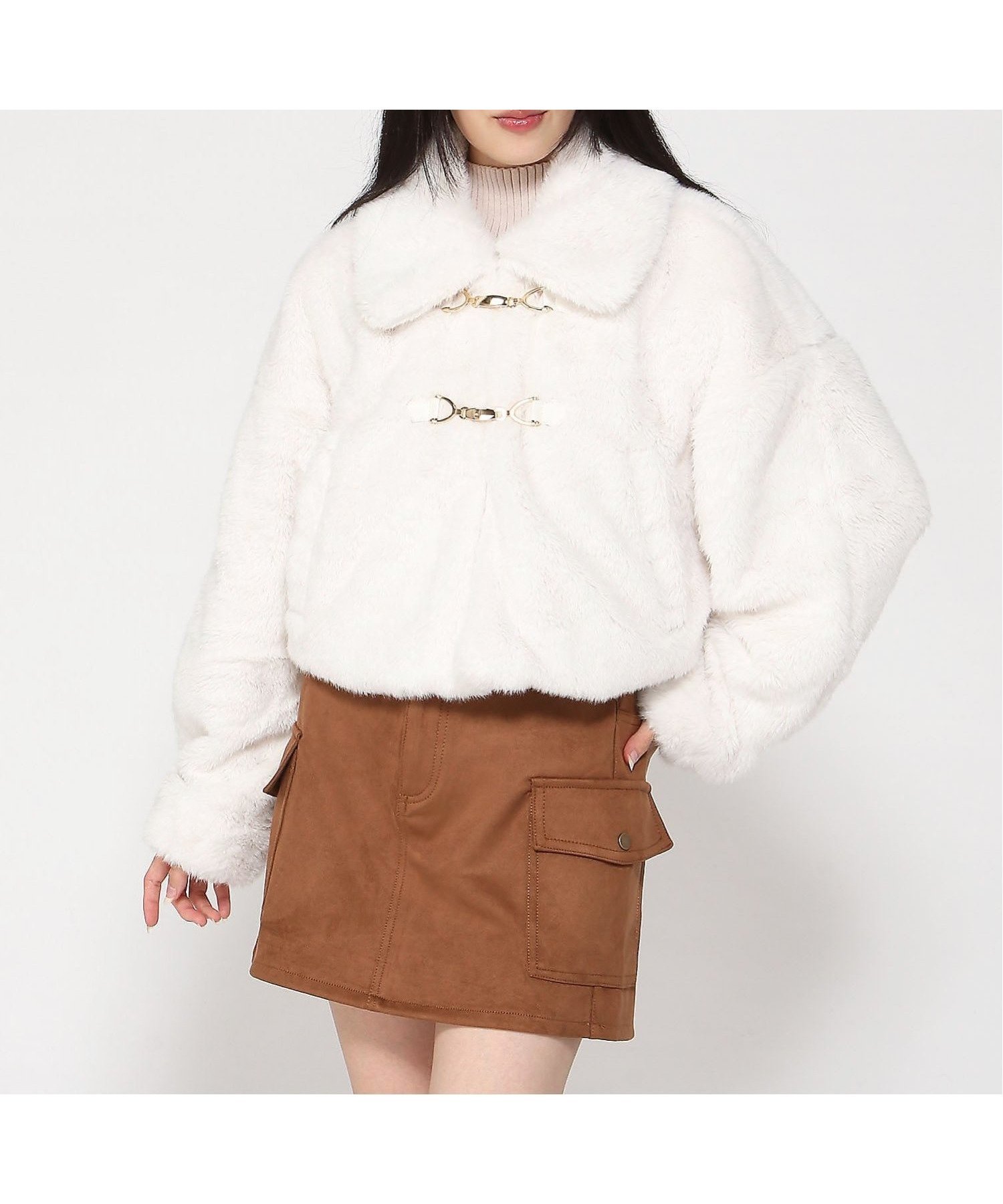 【イング/INGNI】のINGNI/BIT付エコファーJK 人気、トレンドファッション・服の通販 founy(ファニー) 　ファッション　Fashion　レディースファッション　Fashion for Women　 other-1|ID: prp329100004690476 ipo3291000000033873138