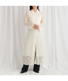 【ミスティ ウーマン/mysty woman】のフラワージャガードレースアップシャツワンピース 人気、トレンドファッション・服の通販 founy(ファニー) ファッション Fashion レディースファッション Fashion for Women ワンピース Dresses シャツワンピース / 1枚で着映えコーデ Shirt Dresses おすすめ Recommended / Our Picks カットソー Cut and Sewn Top ショート Short, Short Length シンプル Simple, Minimal フロント Front, Front Design レース Lace, Lace Fabric 冬 Winter / This Winter thumbnail オフ|ID: prp329100004690482 ipo3291000000033990828