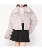 【イング/INGNI】のINGNI/ビジュ釦ステンカラーエコファーBL グレージュ|ID: prp329100004690483 ipo3291000000033873185