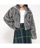 【イング/INGNI】のINGNI/スタンドカラーエコファーCT グレー/ミックス|ID: prp329100004690493 ipo3291000000033873245